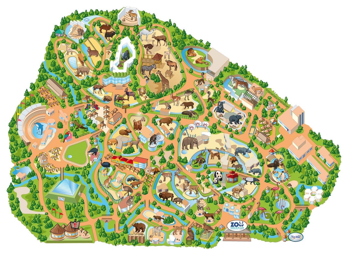 რუკა მადრიდის zoo
