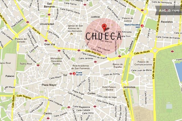 მადრიდის chueca რუკა