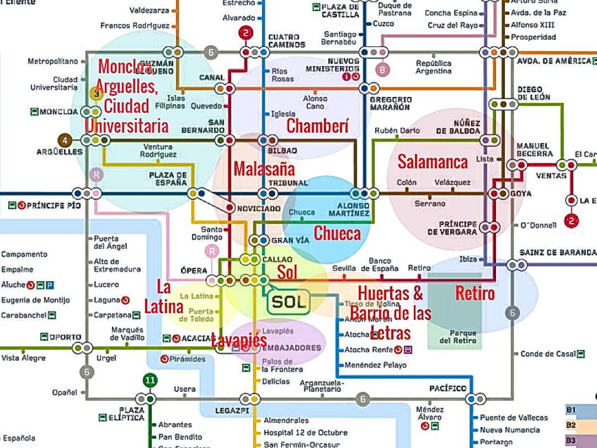 რუკა la ლათინოამერიკელი Madrid