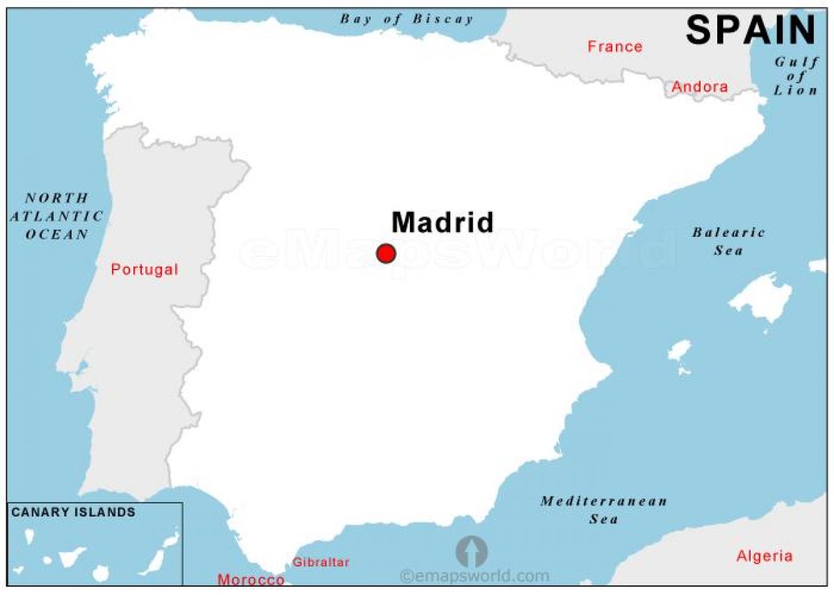 რუკა დედაქალაქში ესპანეთი