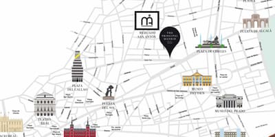 რუკა plaza del sol Madrid